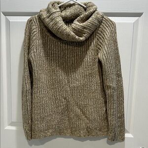 Cozy Tan Cowl Neck Sweater